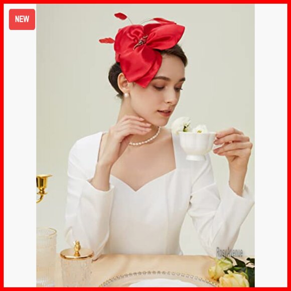 Vintage Fascinator Headband for Weddings Tea Parties Derby Events